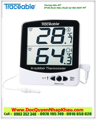 Traceable 4126, Nhiệt kế -50°C đến 70°C Traceable® 4126 Big-Digit Memory Thermometer